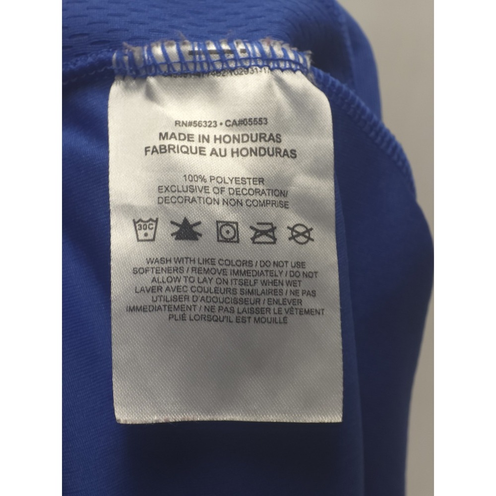 Nike Men's Blue Athletic Shorts Elastic Drawstring Solid Flat - Picture 2 of 7